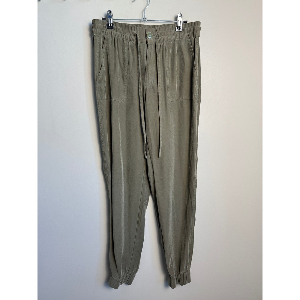 Tahari Womens Olive Green Joggers Size S Casual Utility Gorpcore Athleisure